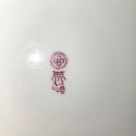 Antique Royal Doulton England Cobalt Blue Gold Rim Plate 10.5 MINT! Art Deco - Picture 10 of 13